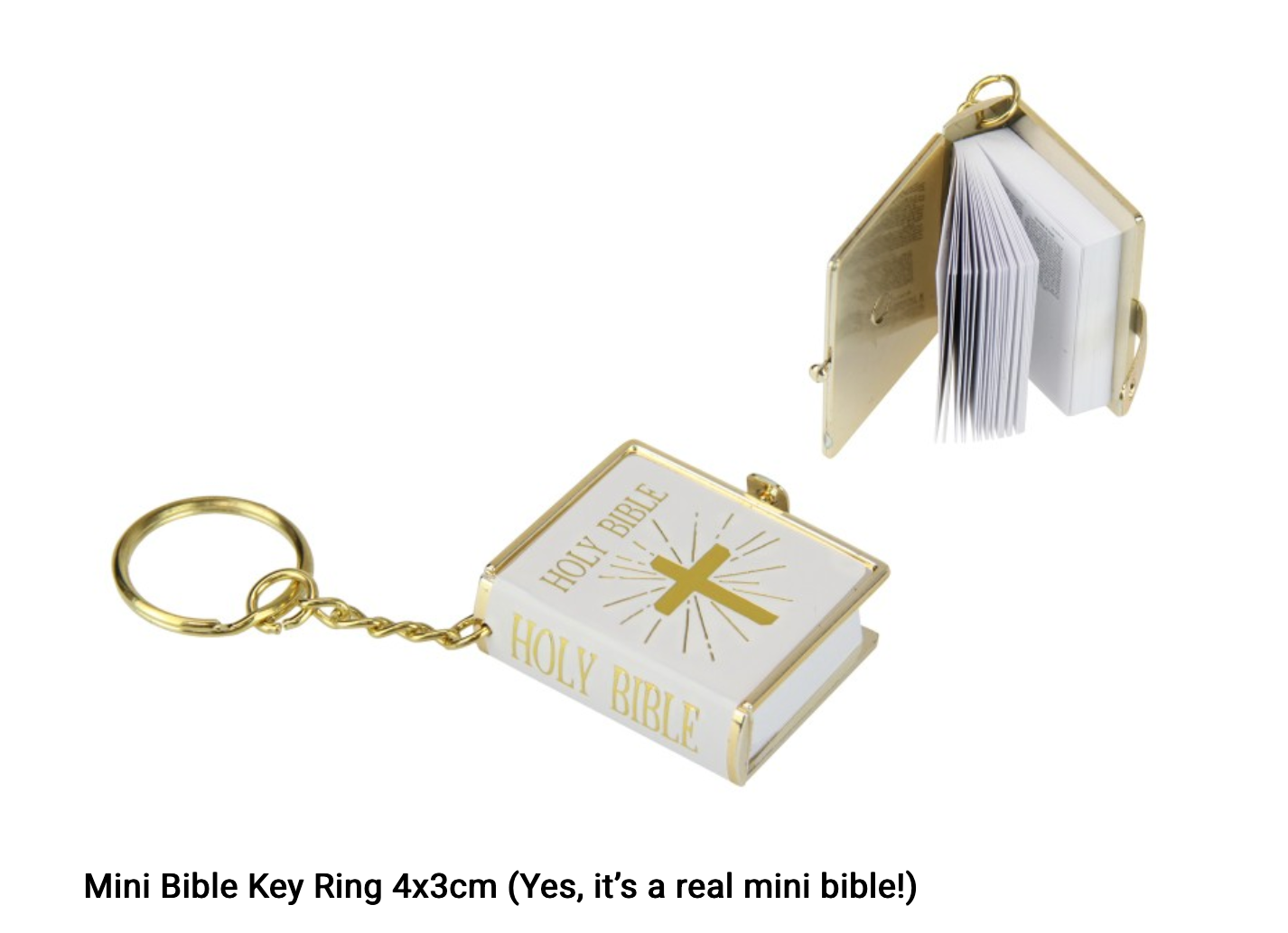 Mini Bible keychain