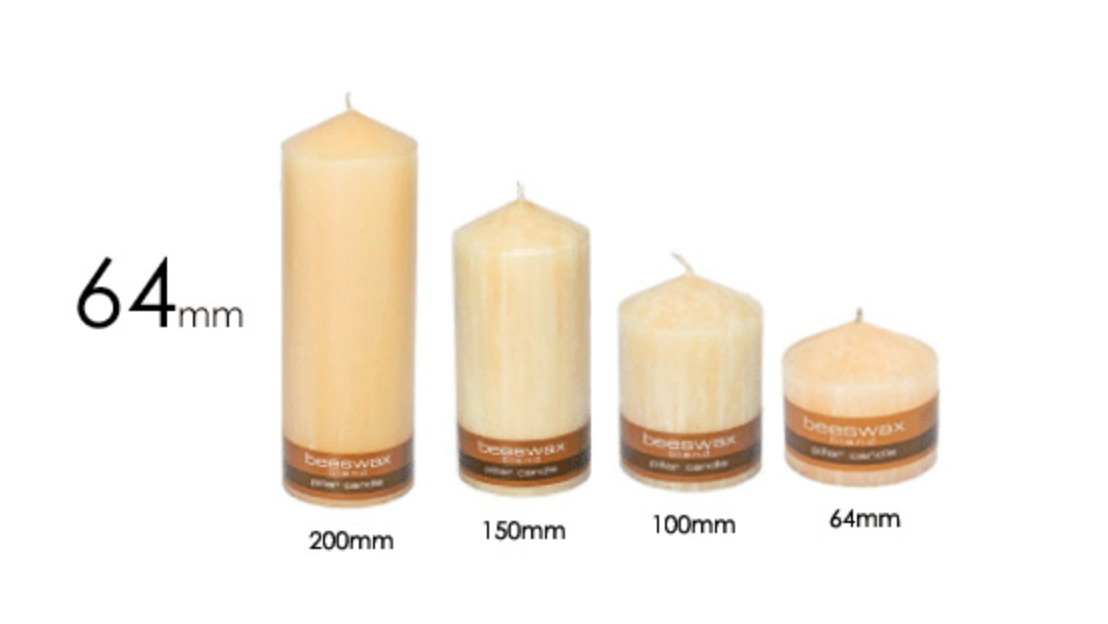 Bees Wax Pillar Candle