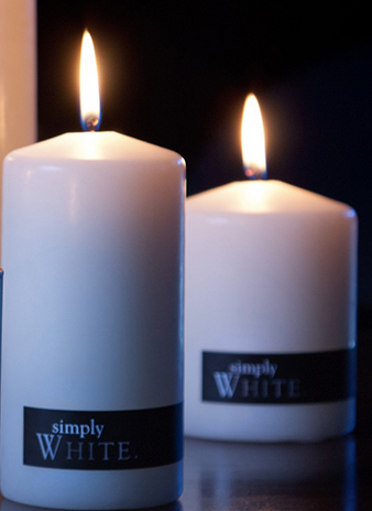Simply White Candles