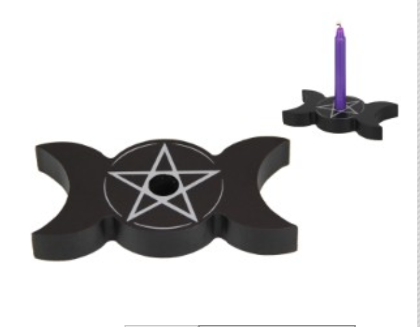 Triple Moon candle holder