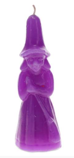 PURPLE WITCH CANDLE (19cm)