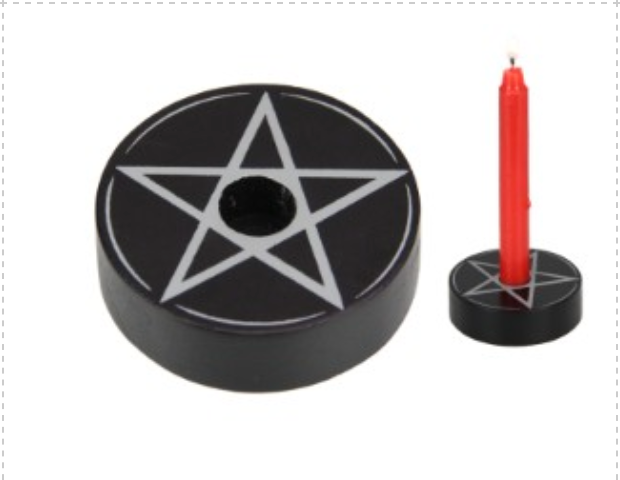 Pentagram candle holder ( fits wish candle)