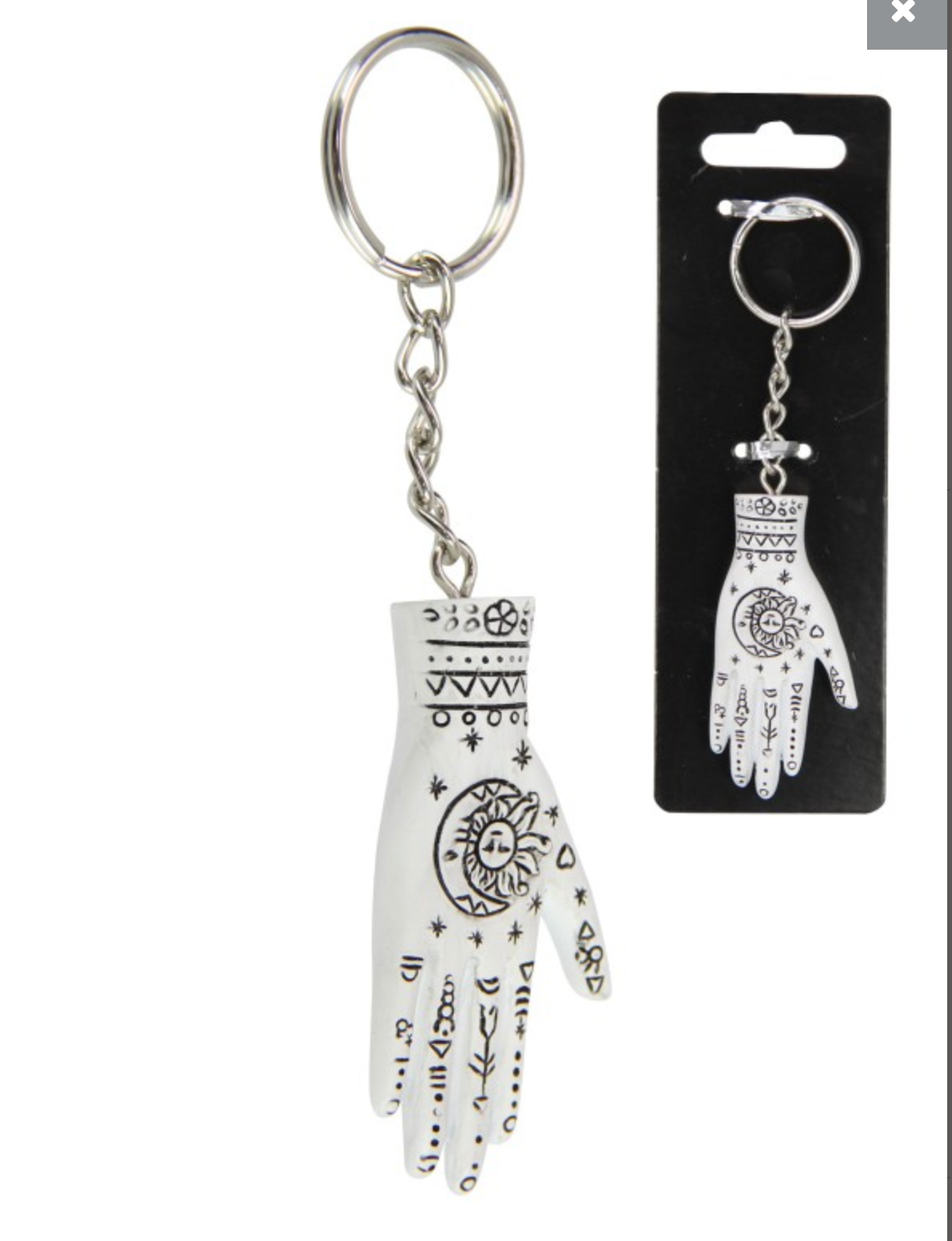 palmistry-phrenology hand Keychain