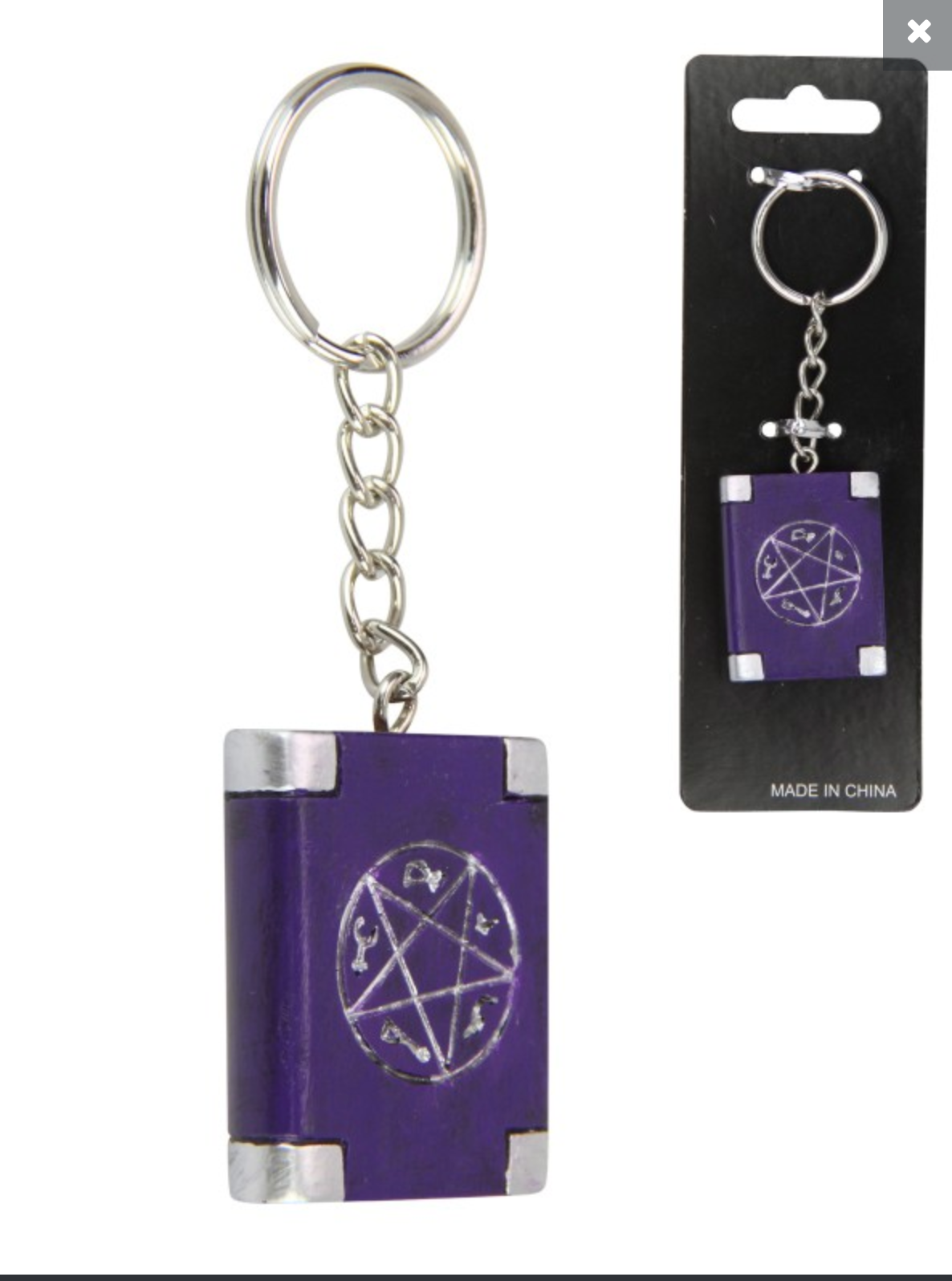 Spell Book Keychain