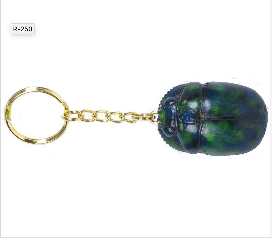 KEY RING - SCARAB BEETLE